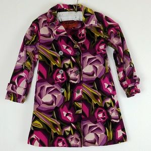 MISSONI for Target Girl's Floral Velveeteen Coat